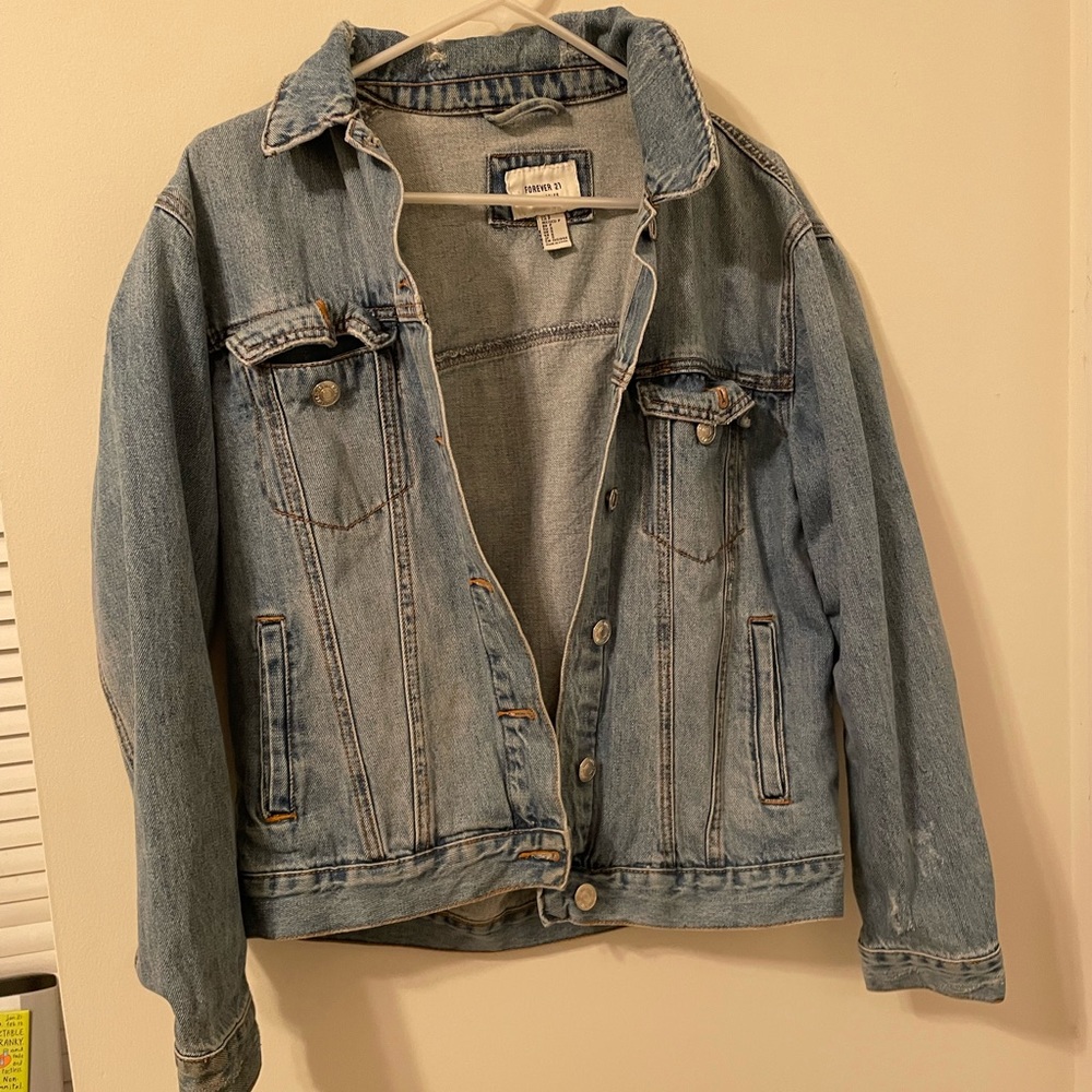 Forever 21 Oversized Jean Jacket